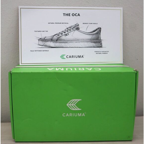 Cariuma Women's Sz 10 Men's Sz 8.5 Shadow Blue OCA Low Canvas Sneakers Shoes - Picture 2 of 15